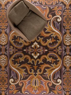 Alfombra artesanal baja Bashmira