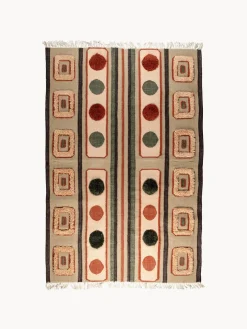 Alfombra artesanal con borlas Haydon, tamaños diferentes