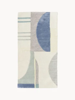 Alfombra artesanal de lana texturizada Pierre