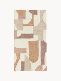 Alfombra artesanal de lana texturizada Corin