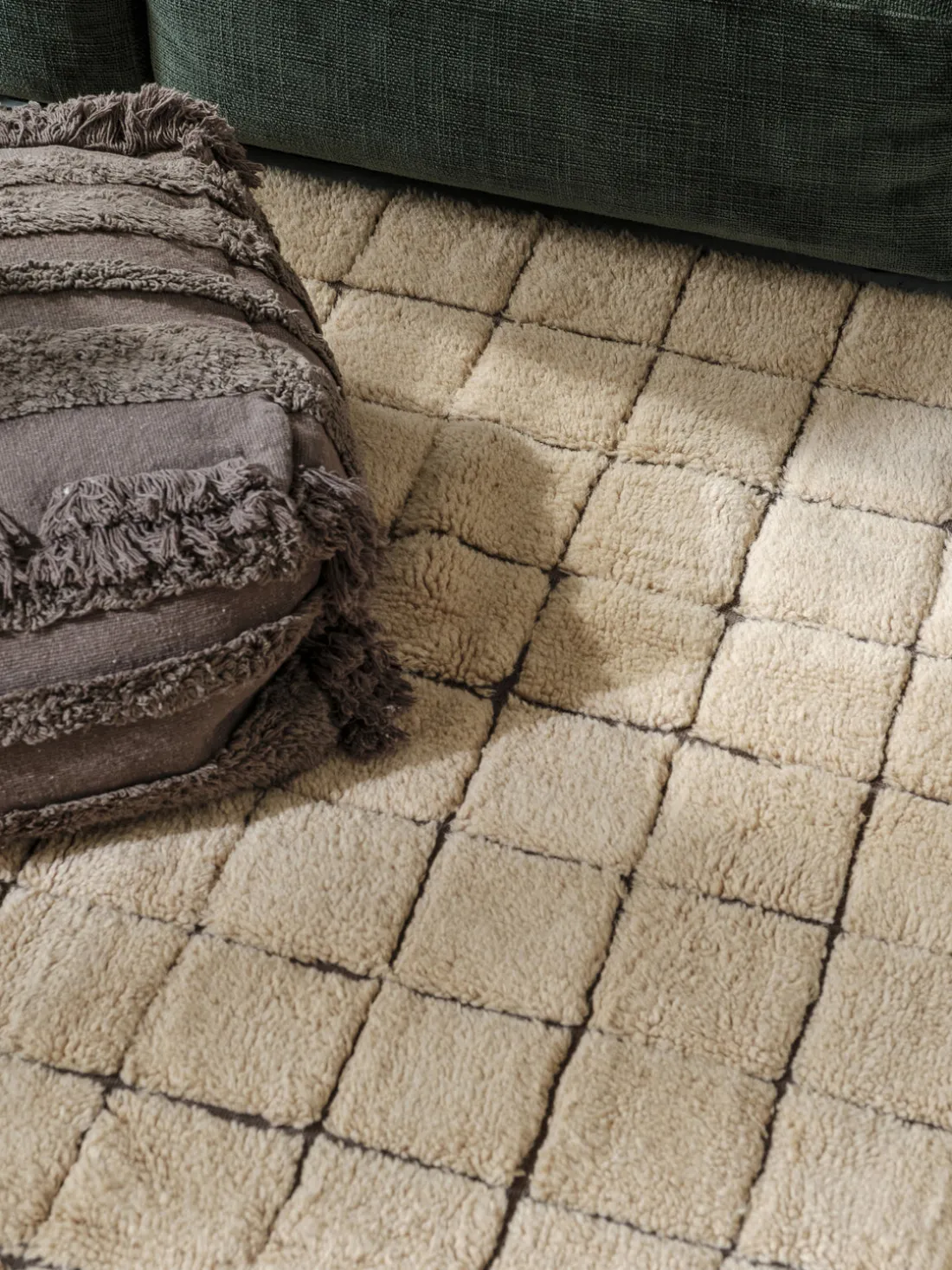 Alfombra artesanal de lana Mosaic