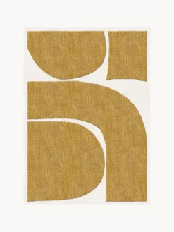 Alfombra artesanal de lana de pelo corto Gotland