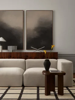 Alfombra artesanal de lana de pelo corto Avenue Checked