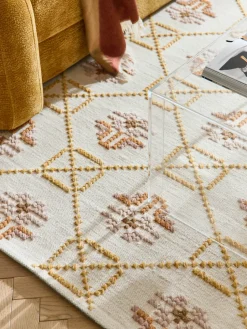 Alfombra artesanal de lana Nava