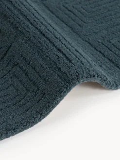 Alfombra artesanal de lana con estampado geométrico Alexia