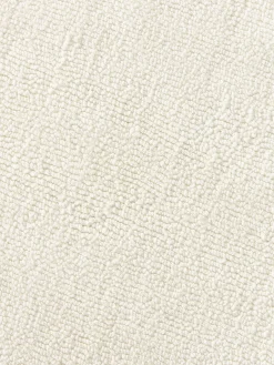 Alfombra artesanal de viscosa con borde ondulado Wavy