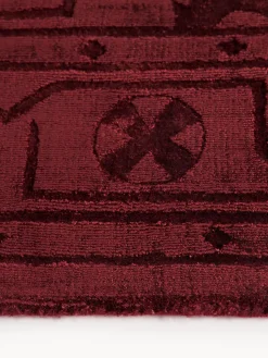 Alfombra artesanal de viscosa Shaila