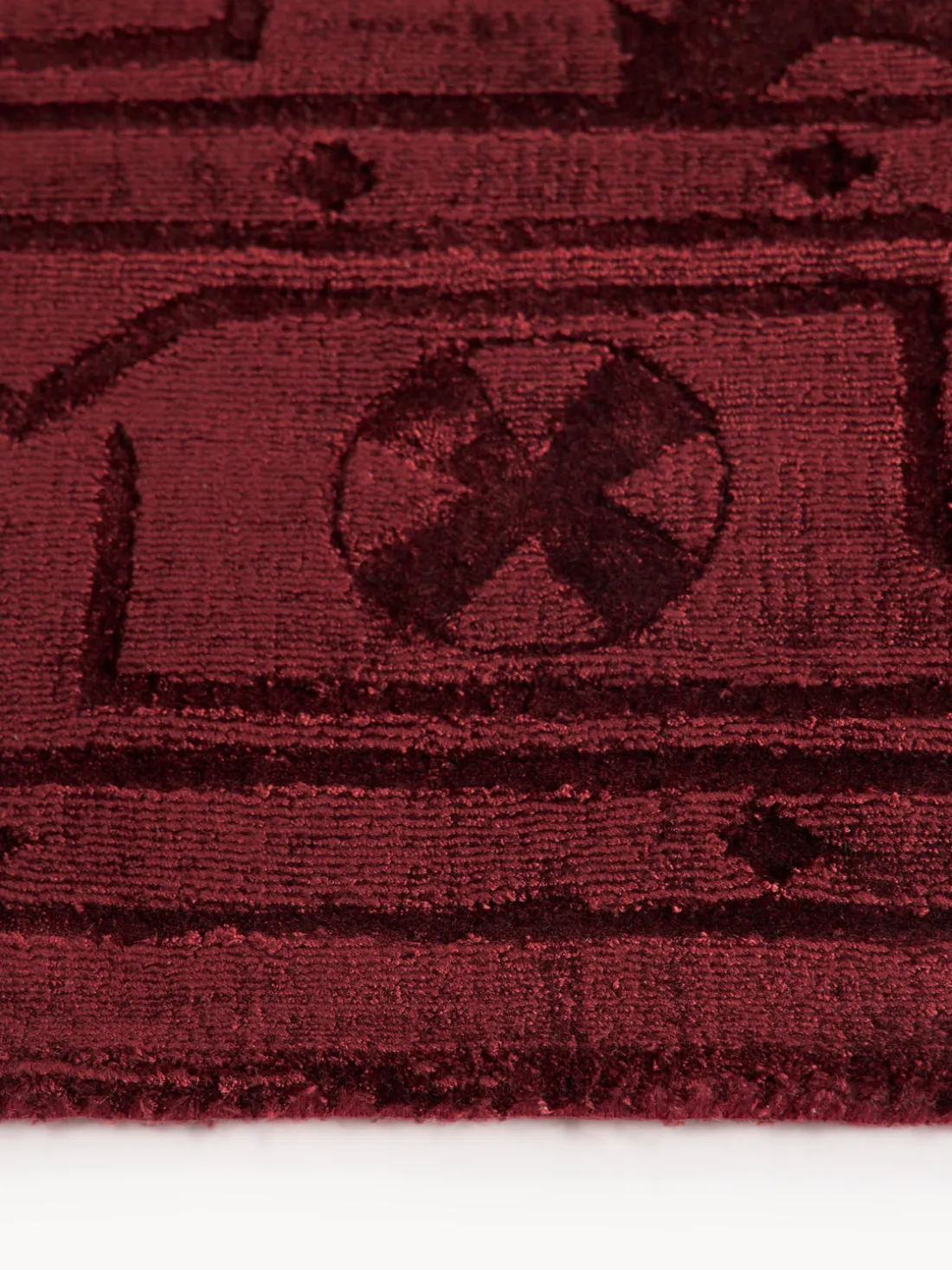 Alfombra artesanal de viscosa Shaila