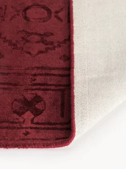 Alfombra artesanal de viscosa Shaila