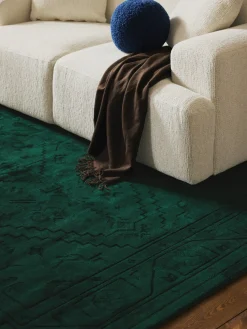 Alfombra artesanal de viscosa Shaila