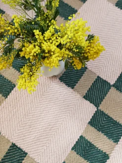 Alfombra artesanal de yute Korean Chives