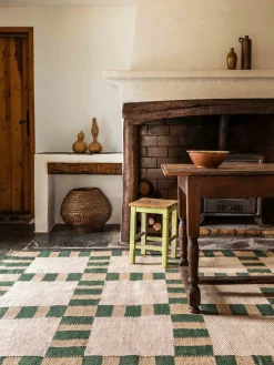 Alfombra artesanal de yute Korean Chives