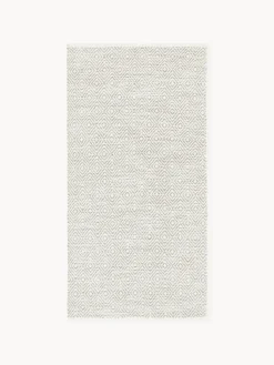 Alfombra artesanal exterior con estampado de rombos vintage Rika