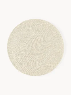 Alfombra artesanal redonda de lana Eleni