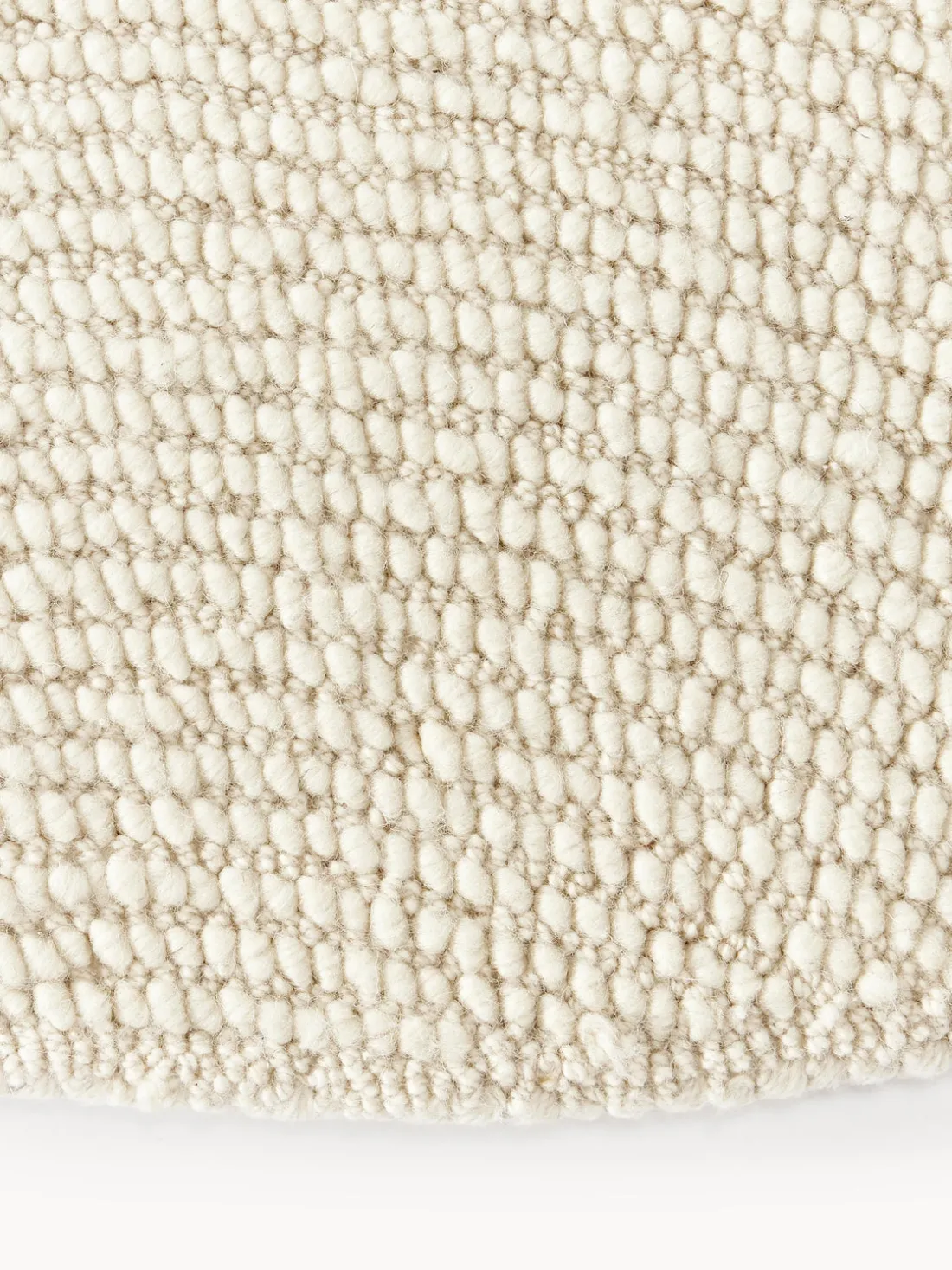 Alfombra artesanal redonda de lana Eleni