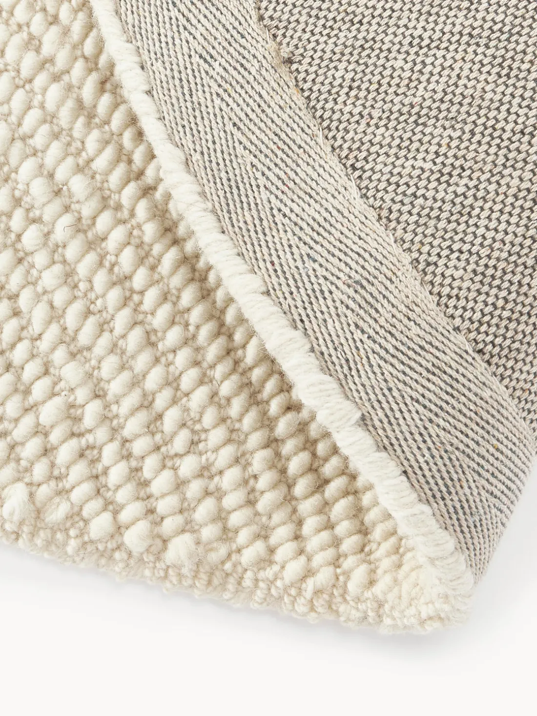 Alfombra artesanal redonda de lana Eleni