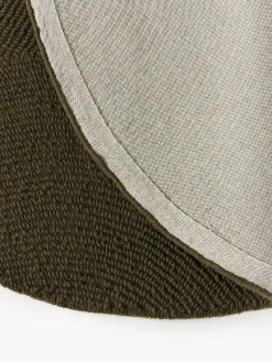 Alfombra artesanal redonda de lana Eleni