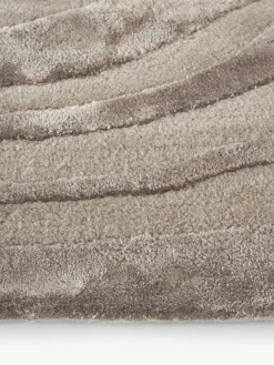 Alfombra artesanal texturizada de pelo corto Winola