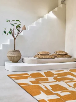 Alfombra con estampado gráfico Campanula