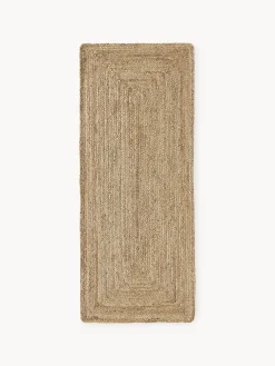 Alfombra corredor artesanal de yute Sharmila