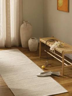 Alfombra corredor artesanal de lana Amaro