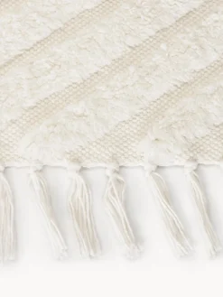 Alfombra corredor artesanal de algodón texturizada Ziggy