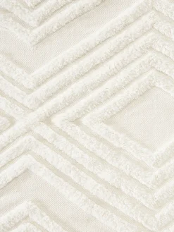 Alfombra corredor artesanal de algodón texturizada Ziggy