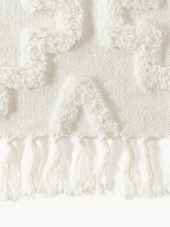 Alfombra corredor artesanal de algodón texturizada Idris