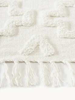 Alfombra corredor artesanal de algodón texturizada Idris