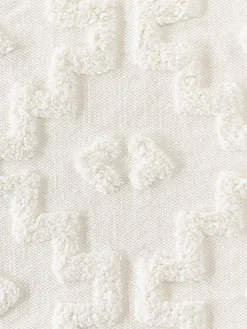 Alfombra corredor artesanal de algodón texturizada Idris