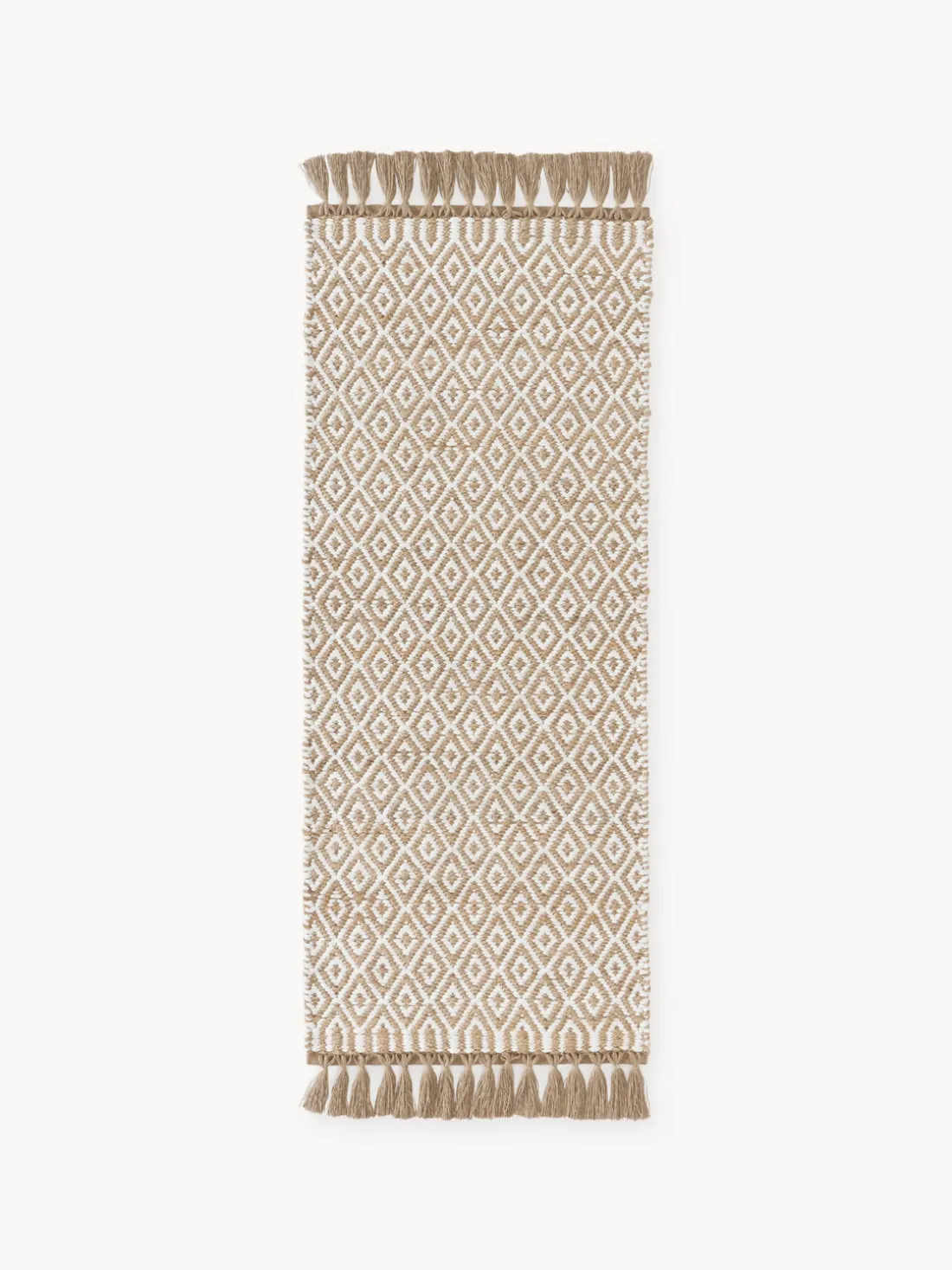 Alfombra corredor artesanal de yute Ramos