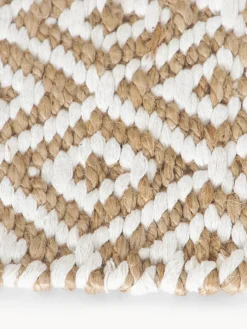 Alfombra corredor artesanal de yute Ramos