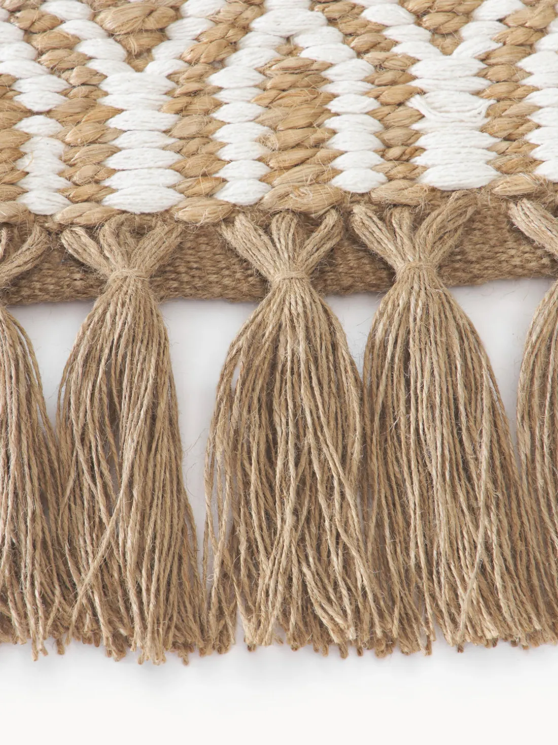Alfombra corredor artesanal de yute Ramos