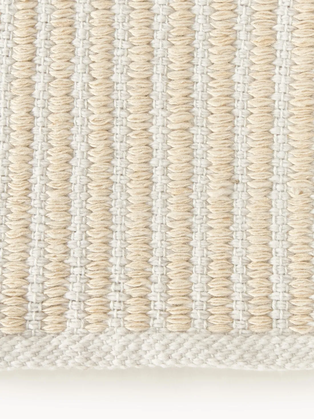 Alfombra corredor artesanal para exterior a rayas Turner