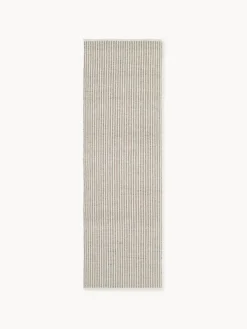 Alfombra corredor artesanal para exterior a rayas Turner