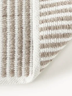 Alfombra corredor artesanal para exterior a rayas Turner