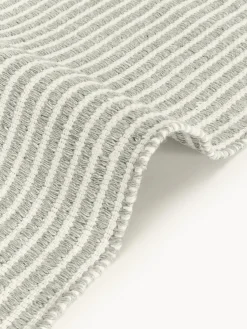 Alfombra corredor artesanal para exterior a rayas Turner