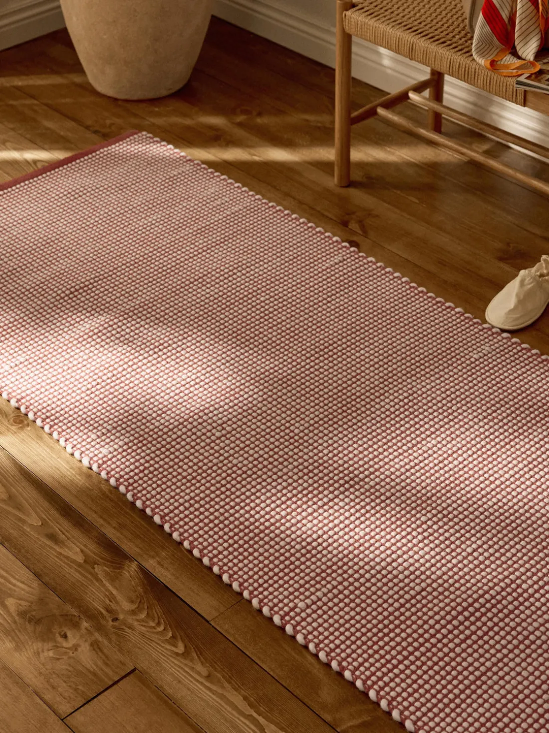 Alfombra corredor artesanal de lana Amaro