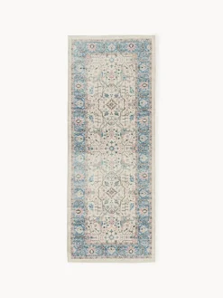 Alfombra corredor artesanal exterior con estampado vintage Leonato