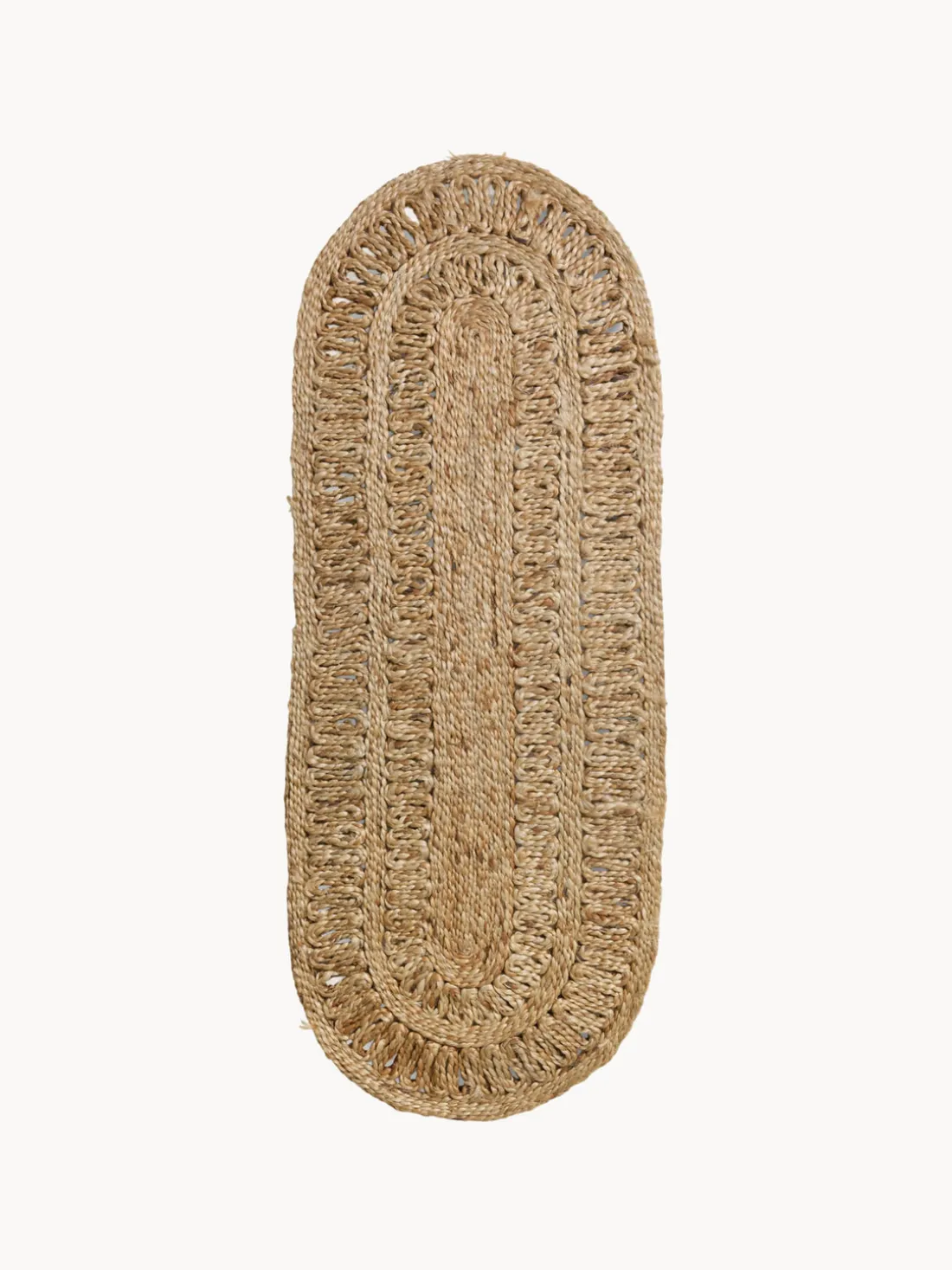 Alfombra corredor artesanal de yute Soleil, tamaños diferentes