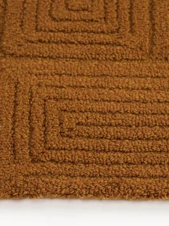 Alfombra corredor artesanal de lana con estampado geométrico Alexia