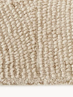 Alfombra corredor de lana artesanal de pelo corto Eleni