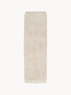 Alfombra corredor de pelo largo con flecos Dreamy