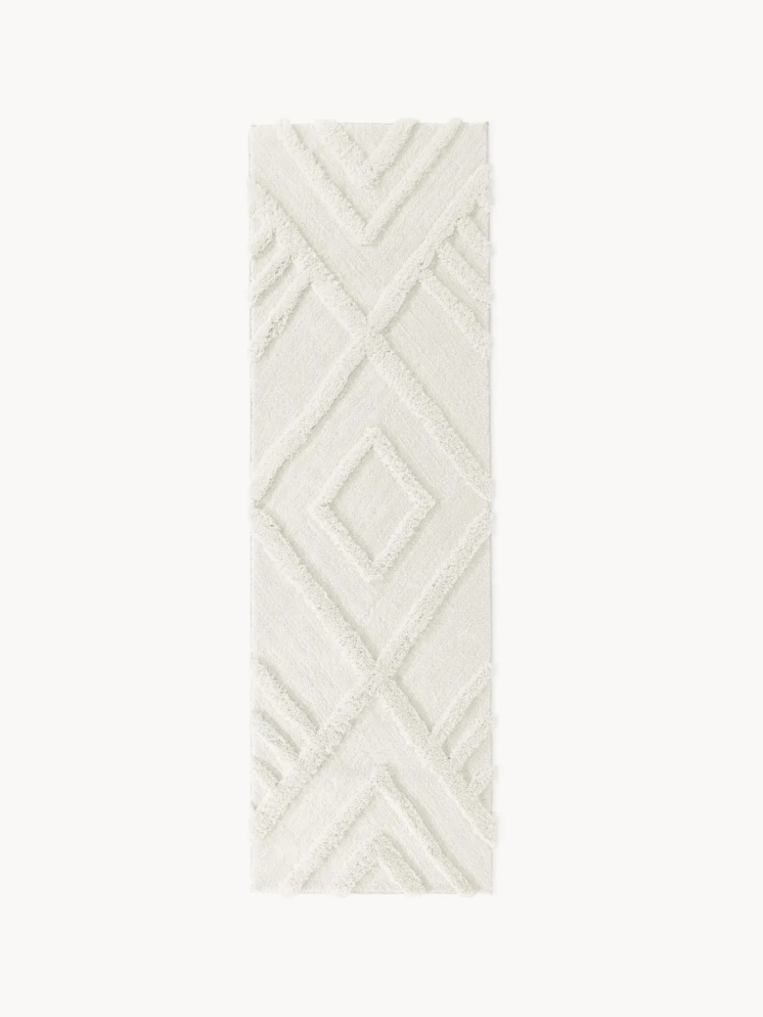 Alfombra corredor de pelo largo texturizada Magda