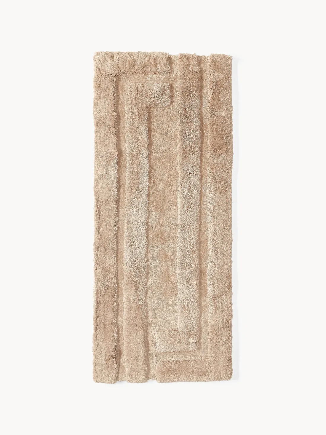 Alfombra corredor de pelo largo texturizada Genève