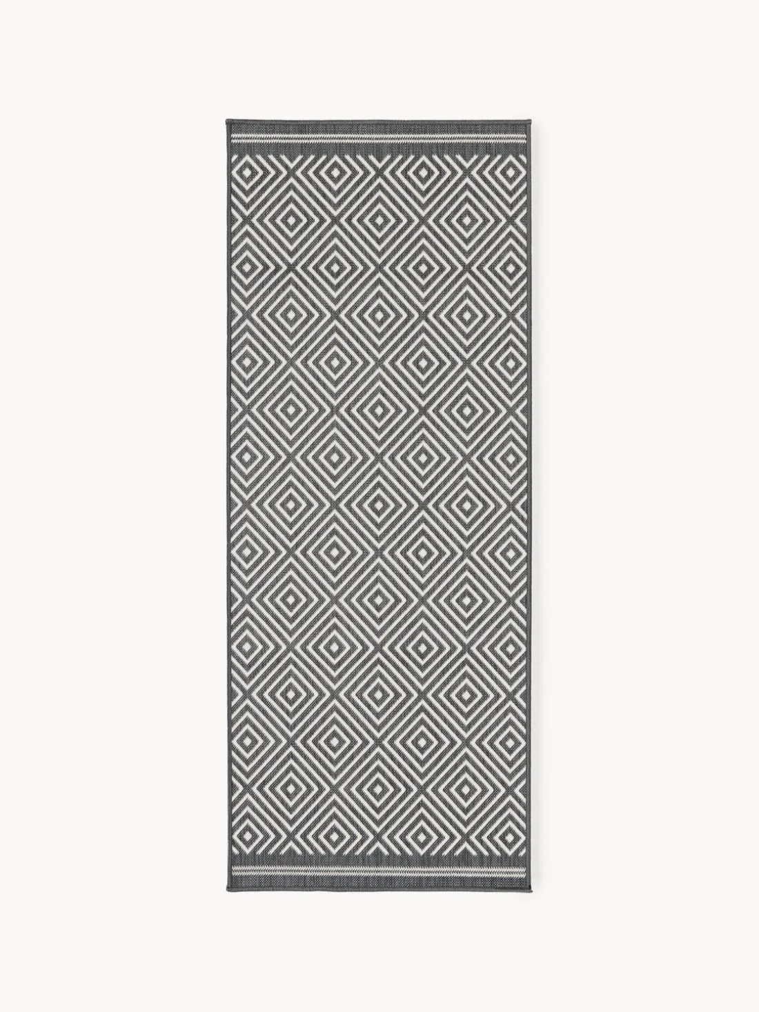 Alfombra corredor exterior reversible en rombos Reddy