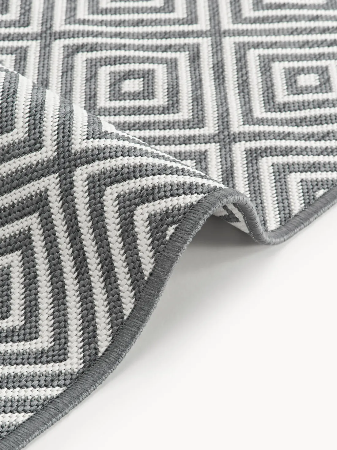 Alfombra corredor exterior reversible en rombos Reddy