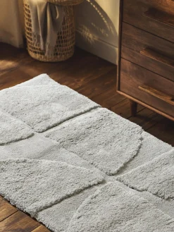 Alfombra corredor texturizada de pelo largo Jade