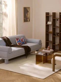 Alfombra de algodón artesanal Lora