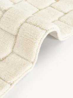 Alfombra de lana artesanal texturizada Adley